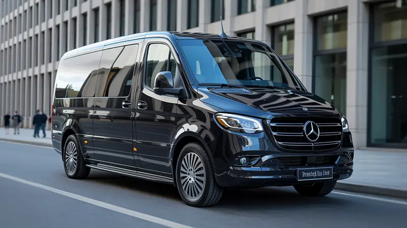 Mercedes-Benz Sprinter van for corporate EWR airport transfers