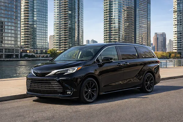 Black van Jersey City departure for Newark Airport transfer