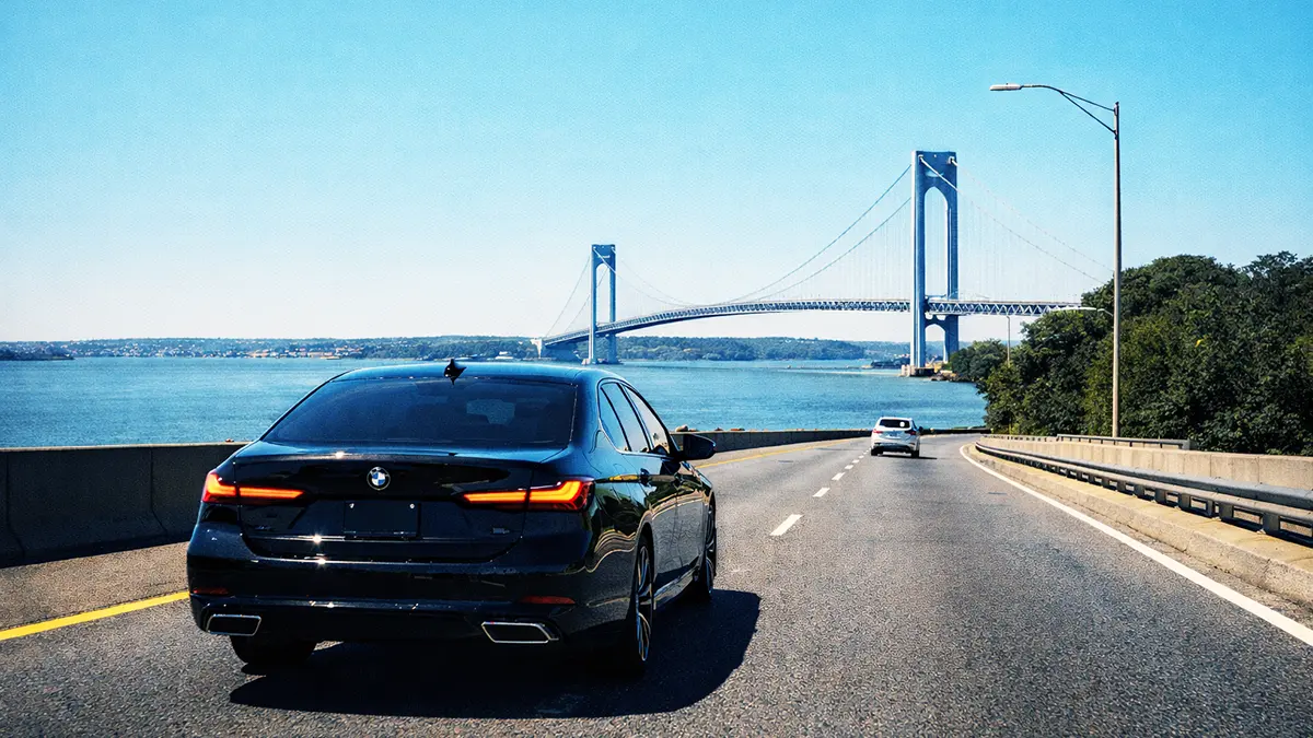 Brooklyn to EWR route map Battery Tunnel vs Belt Parkway Goethals Bridge Newark Airport