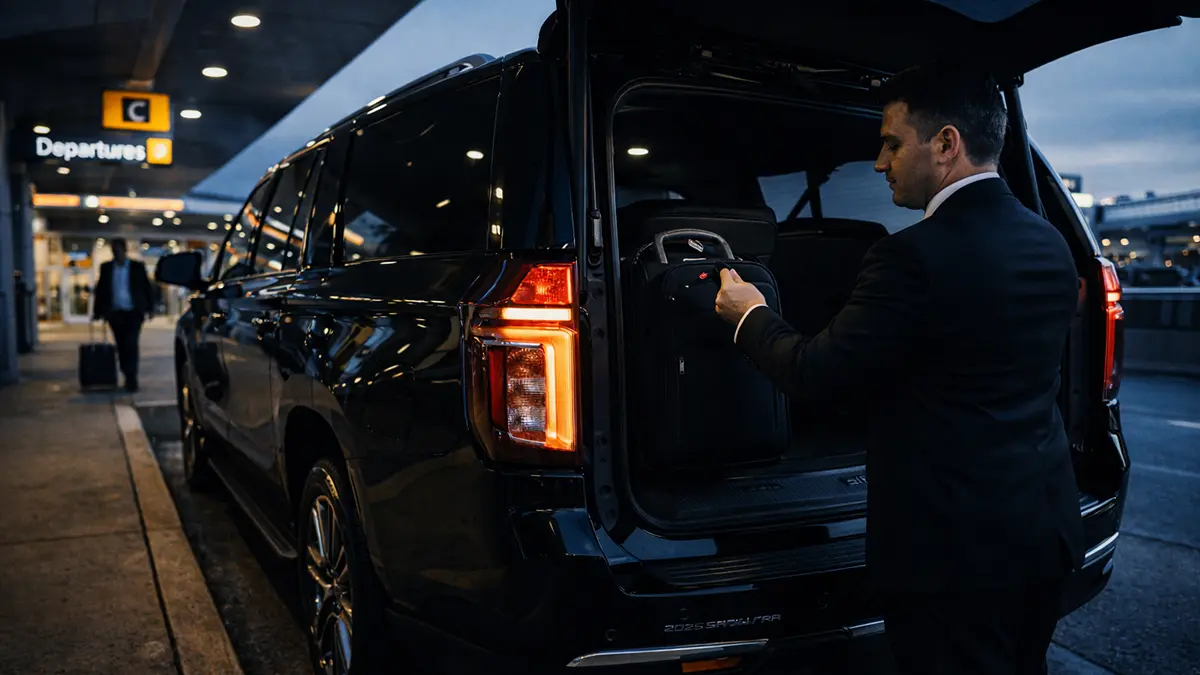EWR car service SUV fleet vehicle Newark Airport transfer