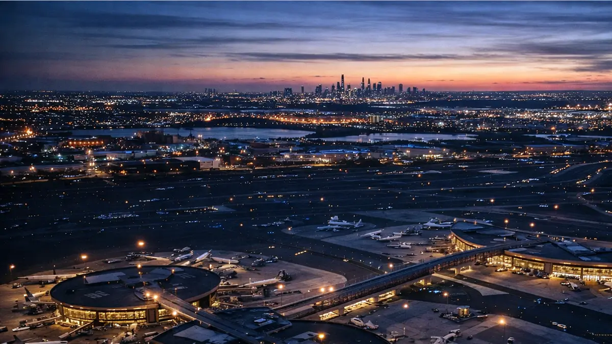 Newark Airport EWR terminal map showing Terminal A B C layout and AirTrain connections