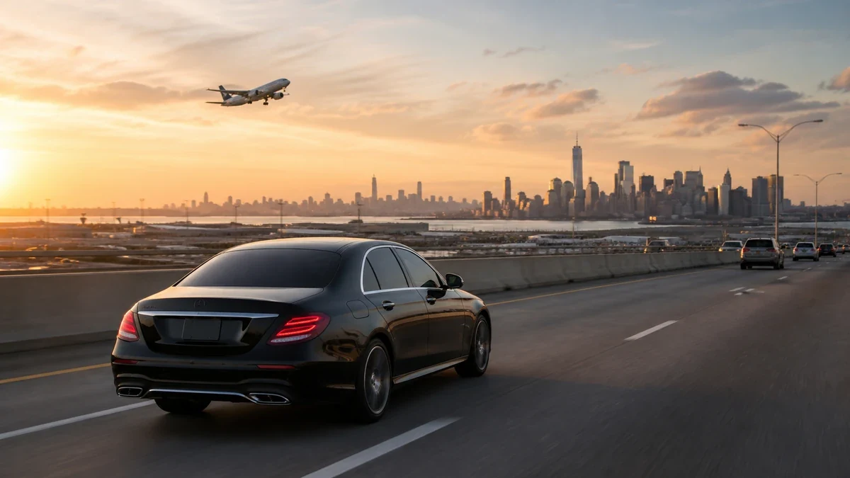 Connecting flights nyc airports transfer between EWR and JFK terminals by car