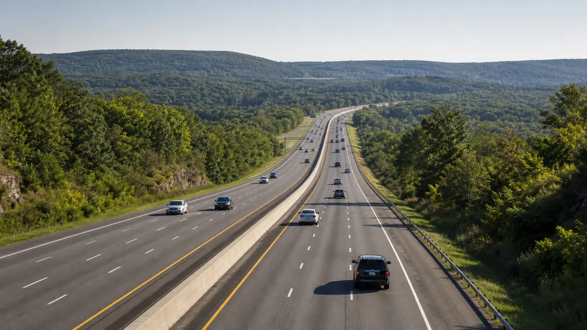 I-78 west route from the Newark airport to the Warren County NJ balloon festivals