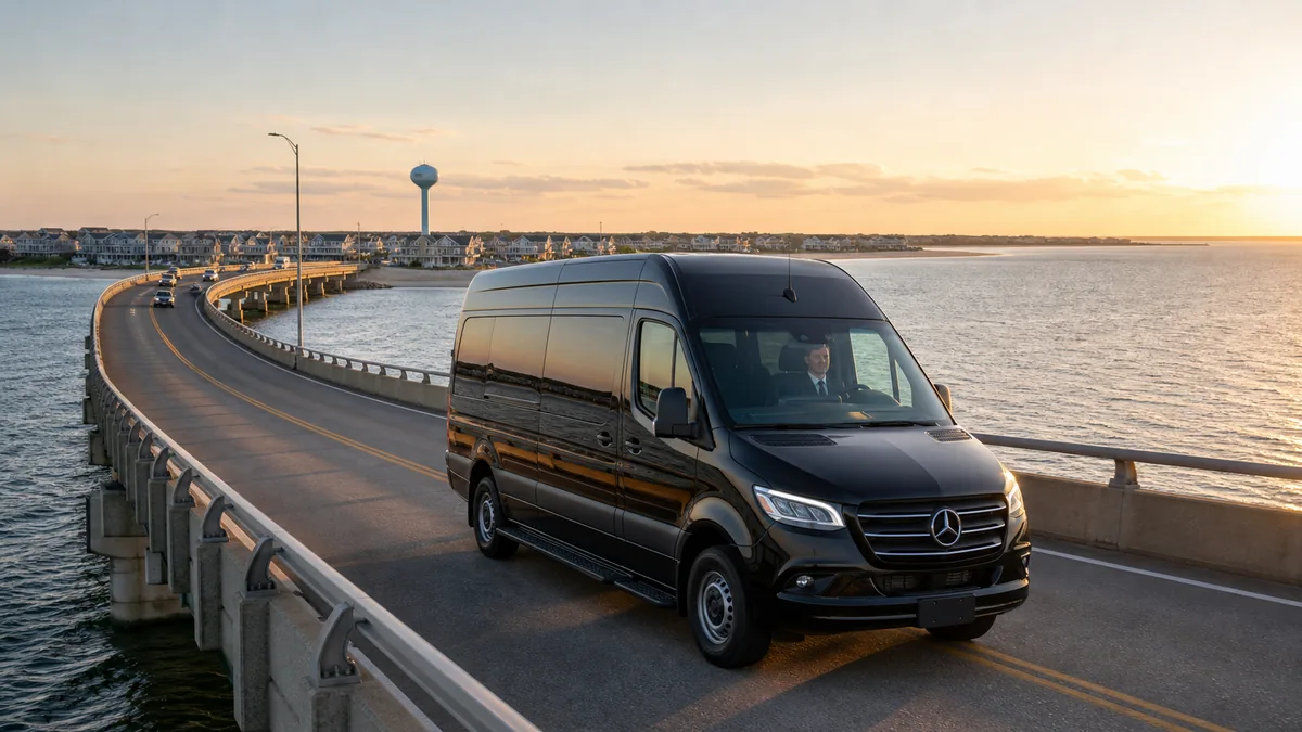 LBI Long Beach Island car service with car seats from Newark Airport