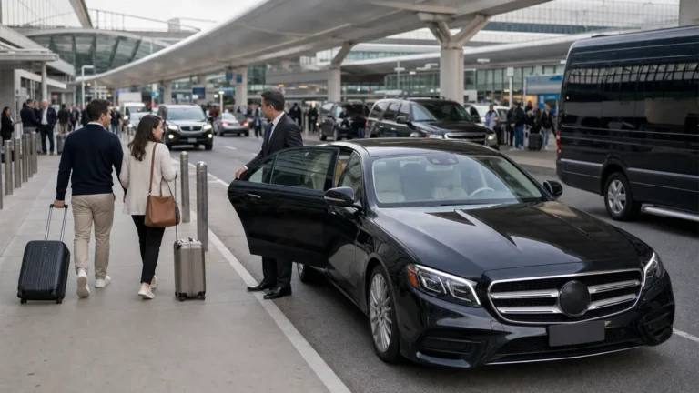 newark airport transportation terminal curb