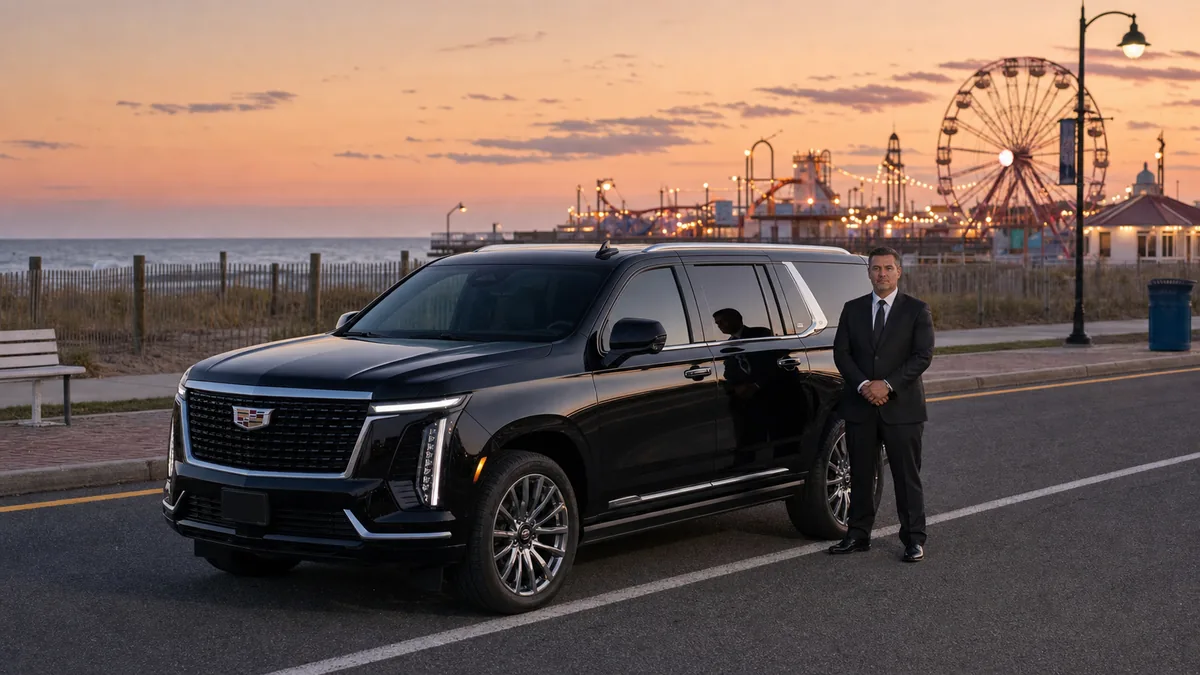 Point Pleasant car service with car seats from Newark Airport