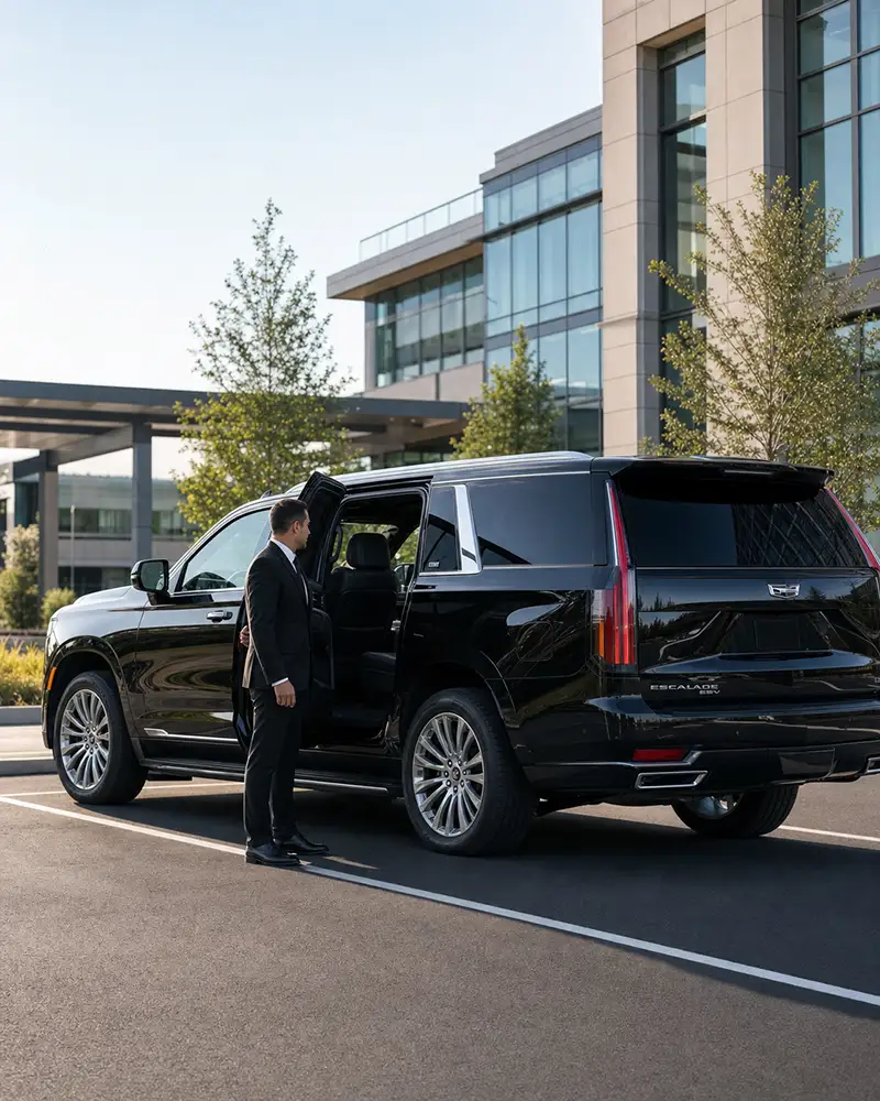 Princeton car service Route 1 corridor pickup at Bristol Myers Squibb and Johnson and Johnson corporate campuses