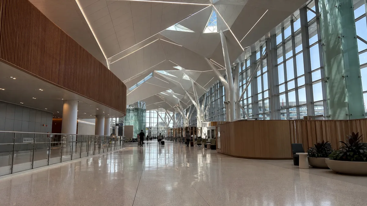 Newark Airport Terminal A concourse where the Amex Centurion Lounge opens in 2026